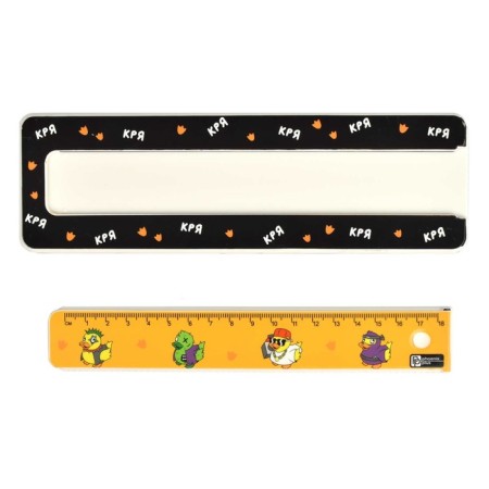 Penal Plastic case with a ruler 64*210*25 Phoenix "KRIA" Univ Cher/Zhel 65332-3
