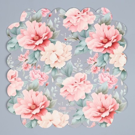 Cookie box, confectionery packaging with PVC lid, with love for you, 21 x 21 x 3 cm-7