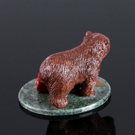 Souvenir "Brown Bear", 5x5x4 cm, coil, gypsum, mix-4