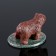 Souvenir "Brown Bear", 5x5x4 cm, coil, gypsum, mix