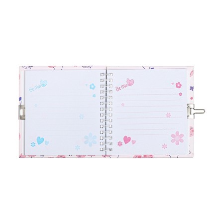 Gift notebook, 45 sheets, line, on the castle, on the crest, cherries (13x13.5cm)-3