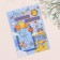 Birth certificate "Airy balls" embossing, blue background, a5