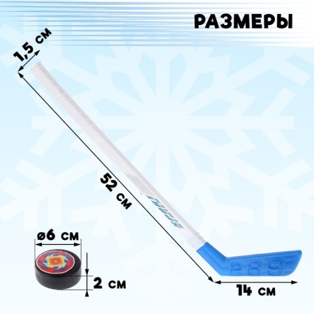 Hockey player game set, 2 clubs, 2 goals-1
