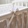 Board into the crib "peas", size 120x35 cm - 2 pcs, 60x35 cm - 2pcs, beige color
