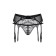 Belt for stockings and thong lace Softline collection, black color, size M/l