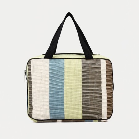 Lightning cosmetic bag, green/brown color-1