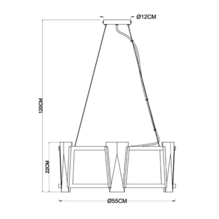 Suspended chandelier Arte Lamp Grato A4079LM-6CC, E14, 6x40 W, 55x55x22 cm, Chrome-3
