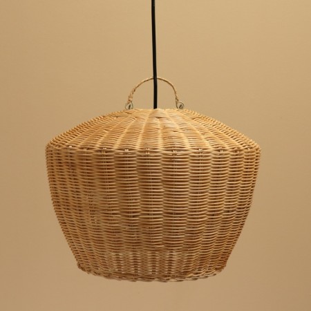 Lamp ceiling from the rattan "Daniel" 1x120W, E27, 45x45x30 cm-2