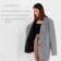 Women's jacket Minaku: classic black and white color, rr 42-44