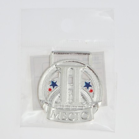 Prize medal 193 diam 3.5 cm. 2 place, tricolor. Color ser. Without a tape-4