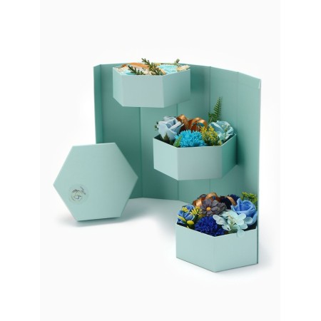 Three -level soapy composition turquoise