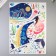 Interior plastic sticker "Whale and abstraction" 50x70 cm