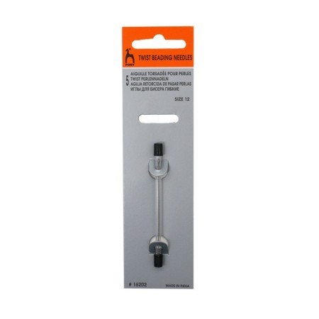 Beads needles are flexible No. 12, 5 pcs. packaged