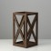 Kashpo wooden 14 × 14 × 26 cm "Lantern High-tech Provence", brown
