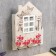 Keywater Wood "House with Pink Garden" 30x22x6 cm