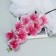 Artificial flowers "Tiger orchid" 90 cm, red-white