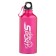 Water bottle, 650 ml, Master K, 21 x 7 cm, aluminum case, pink