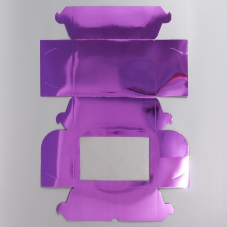 Capcake box, confectionery packaging with a window, 6 purple cells, 25 x 17 x 10 cm-6