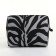 Cosmetic bag with lightning, the color is black/white