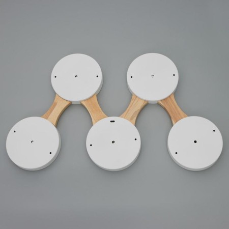 Chandelier 625361/5 LED 65W 3 modes 3000-6000k light wood 80x47x5 cm Bayerlux-6