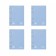 Notebook on rings A5 100 sheets of Erichkrause IQ Fineline Symbol Plastic Cover Blue, Offset 80 g/m², White is 100% mix