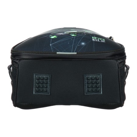 School backpack 38 x 30 x 16 cm, ergonomic back, stavia "drone", black-6