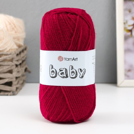 Baby yarn 100% acrylic 150m/50g (3024 burgundy)