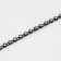 Rhinestones on threads, 3 mm, 9 ± 1 m, black color