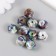 Busina Plastic for creativity "Black and white faces. Hologography" mix 1.4x1.4x1.4 cm