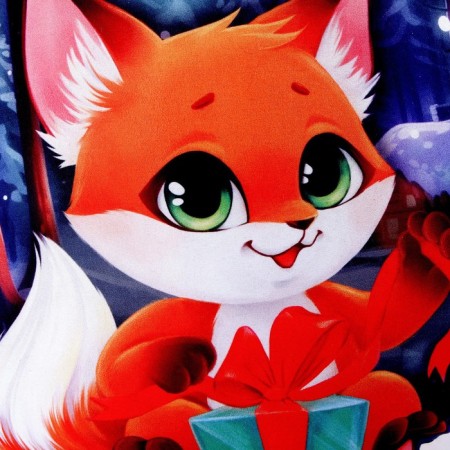 New Year's pillow round "fox", for the New Year-4