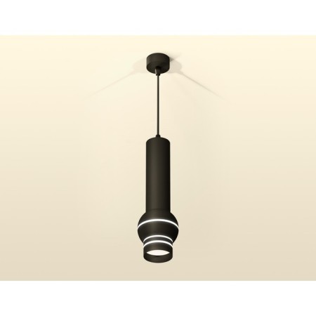 A set of suspended lamp with additional backlight Ambrella Light, Techno, XP11020011, GU5.3, Color Black Sand-1