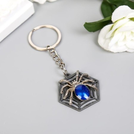 Trick Metal "Spider on the Web" silver mix 3.7x4x4 cm-1