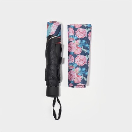 Mechanical “Roses” umbrella, eponge, 4 additions, 8 knitting needles, r = 48 cm, color mix-9
