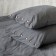 A set of pillowcases "Boyle", size 70x70 cm, dark gray color, 2 pcs