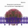 Decorative fence, 35 × 210 cm, 5 sections, plastic, lilac, RENESSANS, GREENGO
