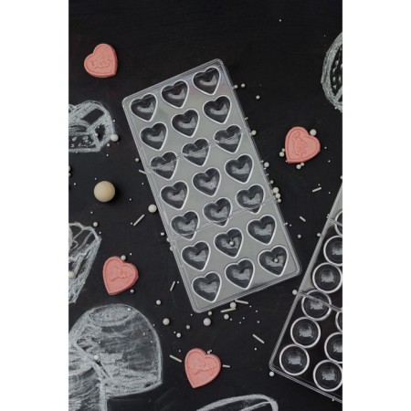 Konfinetta chocolate form "Hearts", 27.5 × 13.5 cm, 21 cells (2 × 3 cm)-6