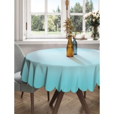 The tablecloth “turquoise transition”, round, Saten, d = 150 cm