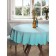 The tablecloth “turquoise transition”, round, Saten, d = 150 cm