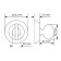 Door wrap mH-wc-CLP w/pg, color white enamel, gold
