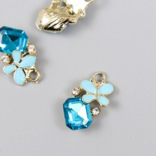 Decor for creativity metal, enamel, rhinestones 