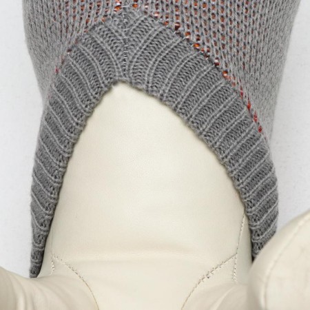 Sweater "Deer on gray", XL (DS 34, Osh 34, OG 32-51 cm)-5