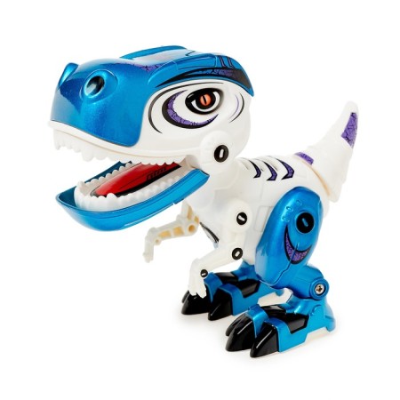 Robot dinosaur "Mini -Zavrik", interactive: reacts to touches, sound, light, batteries, mix color-2