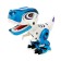 Robot dinosaur "Mini -Zavrik", interactive: reacts to touches, sound, light, batteries, mix color
