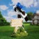 Garden figure "dog Archik - Open for friends" 36x50x16cm