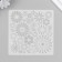 Stencil plastic "Flower aroma" 13x13 cm