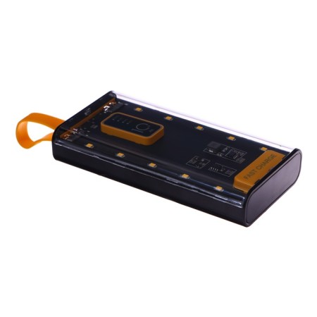 External battery CRR-32, 10000 mAh, 2USB, Type-C, 2 A, display, black-3