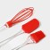A set for baking the share “ice. Maxi ”, 3 objects: blade 24 cm, brush 22 cm, corolla 26 cm, red color