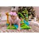 Developing rug "Island", with arc and toys, 77x77x0.5