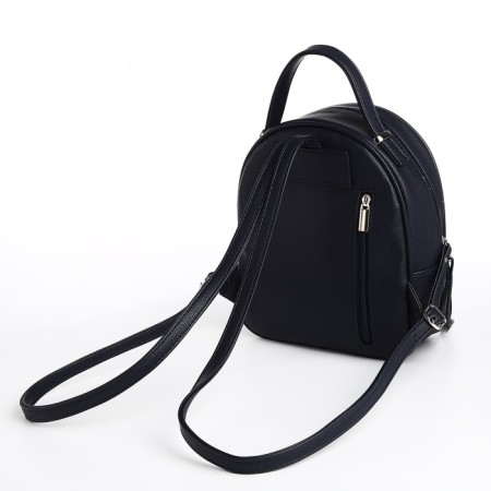 Women's backpack city, Textura, blue color-3