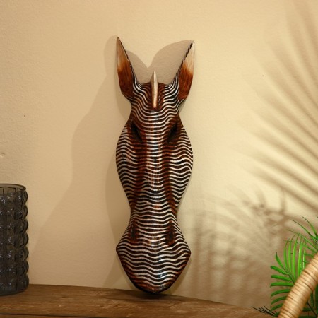 Mask "Zebra" Albezia 55 cm